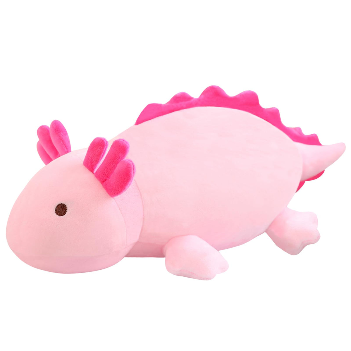 HugMallow weighted axolotl plush, pink