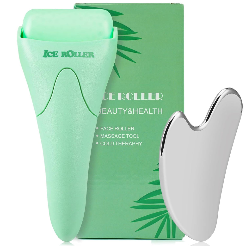 FrostGlow ice roller and gua sha set