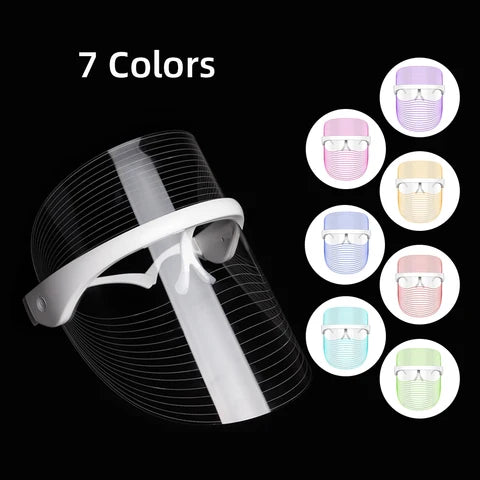 LumaGlow red light therapy face mask, front view