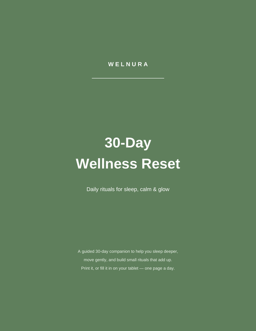 Welnura 30-Day Wellness Reset Planner cover